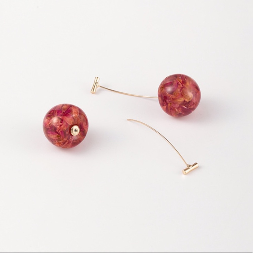 Cherry drop earrings - Picture 2 of 9